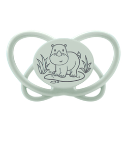 NIP Соска пустышка, силикон, обезьяна/носорог, размер 2 "Butterfly" (5-18 мес)