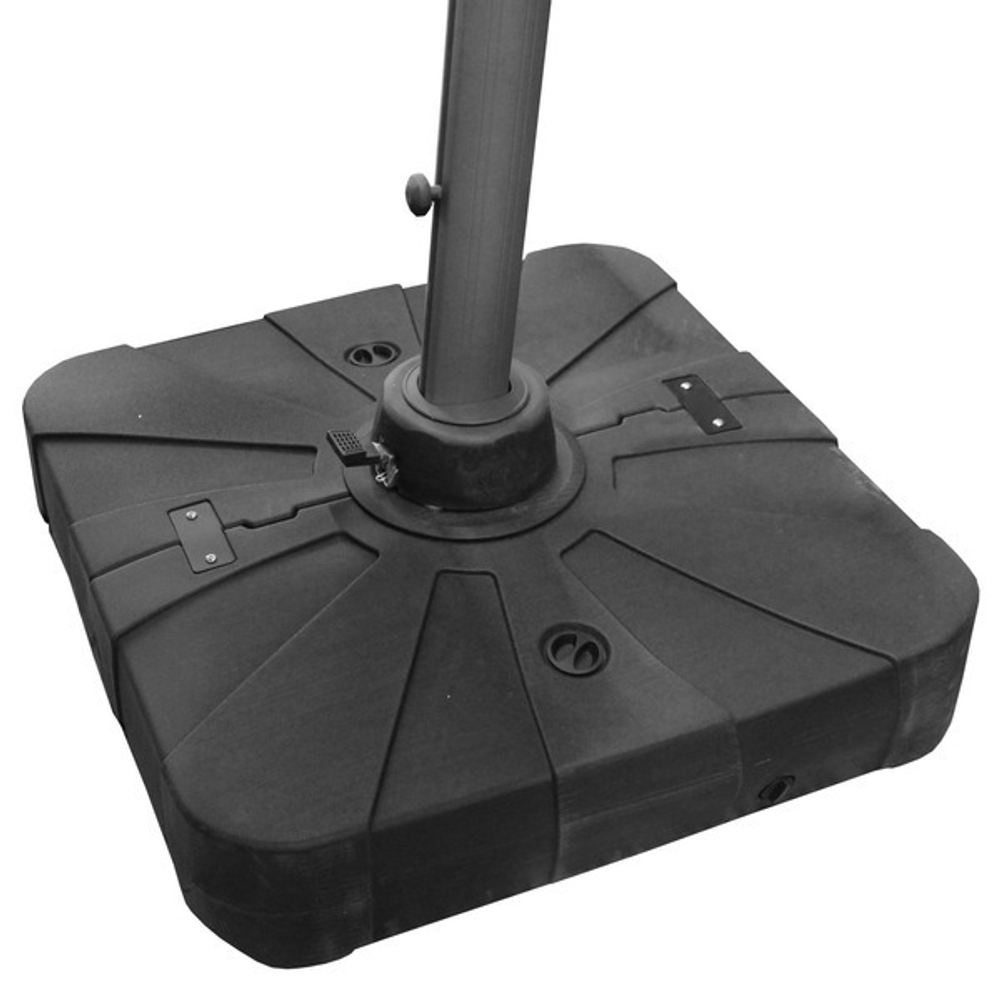 Зонт садовый складной с подставкой, квадратный 300*300 см, бежевый