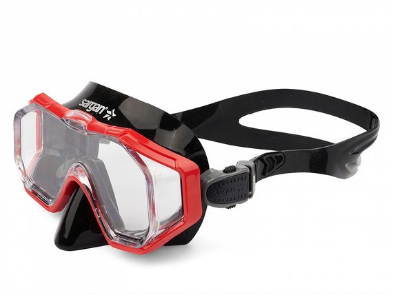 Маска Sargan Панорама черный/красный