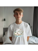 Термонаклейка на одежду, термопринт набор Русалка