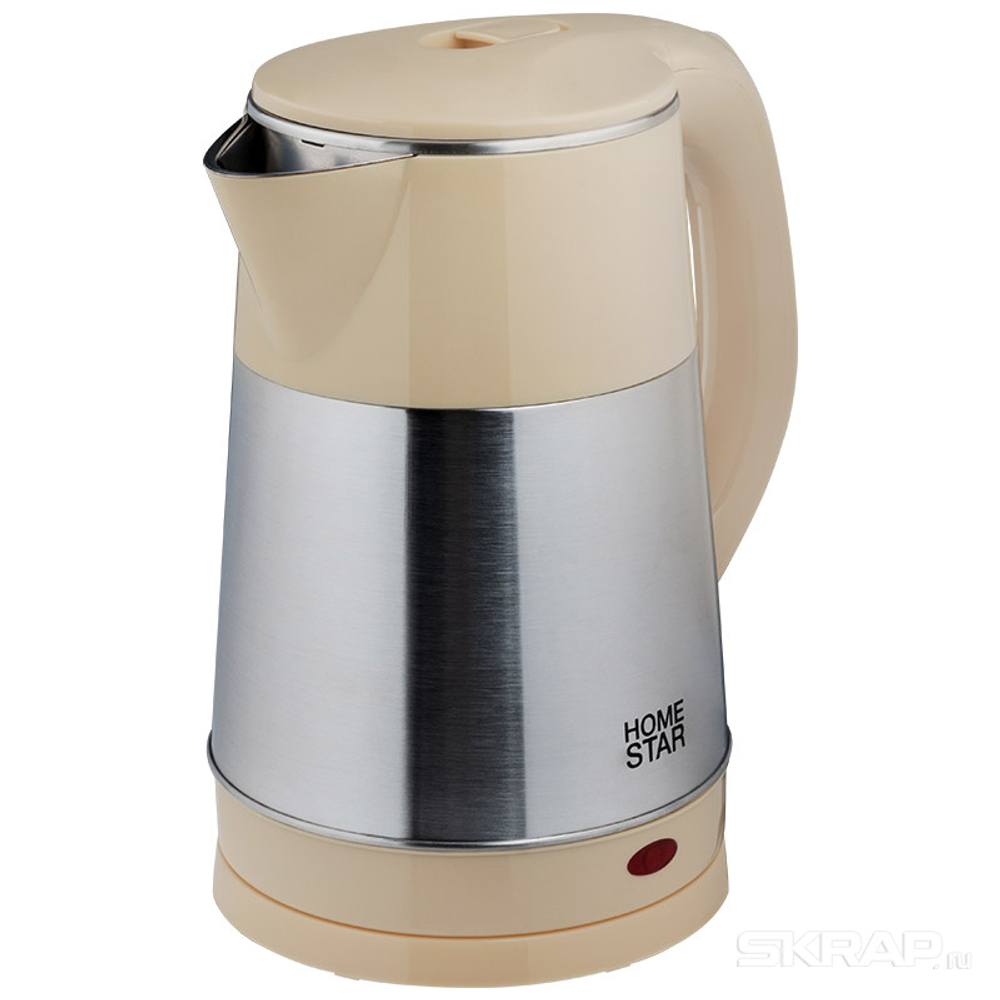 Чайник HOMESTAR HS-1055 стальной бежевый (106468)