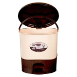 Ведро для мусора Тюльпан 8л (Шоколадный + слоновая кость)