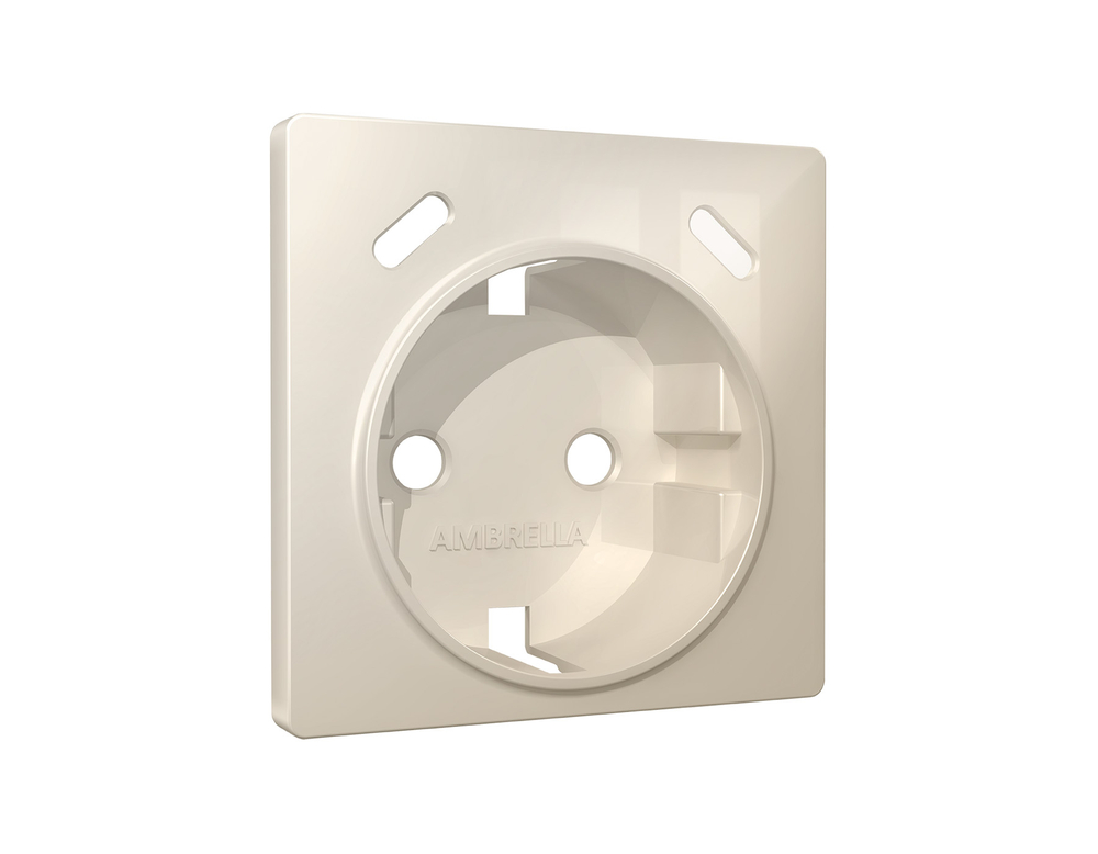 AP3105 Лицевая панель ALFA (Бежевый глянец) для электрической розетки с/з со шторками 2USB C+C QUANT