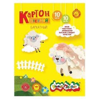 Картон бархатный Каляка-Маляка 10 цв. 10 л. 194х285 мм 3+