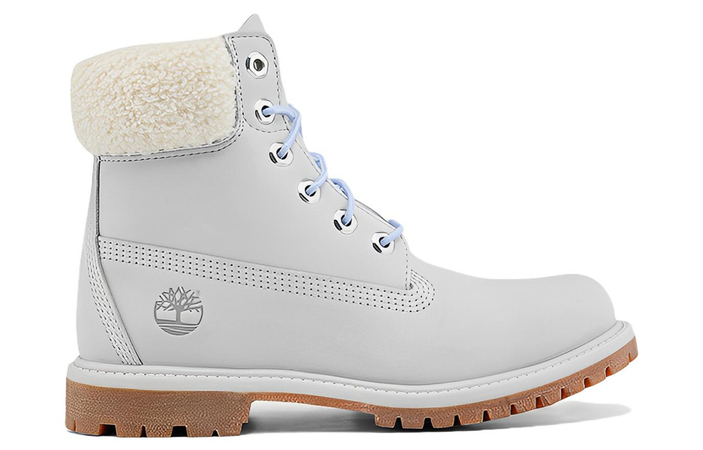 Timberland Premium 6 Inch Waterproof Boot "Light Grey Nubuck" Women"s
