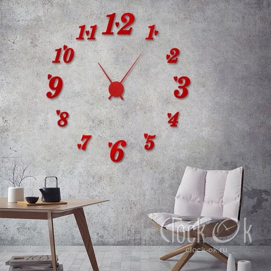 Настенные 3D часы Love Time