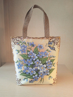 Гобеленовая сумка Незабудки (39х39х12)