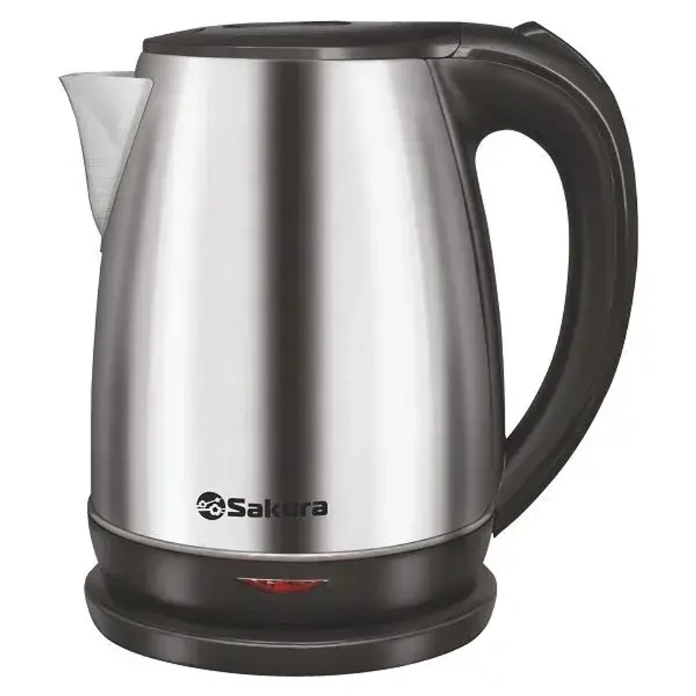 Чайник электр SA-2161 (1.8) нерж+черн д