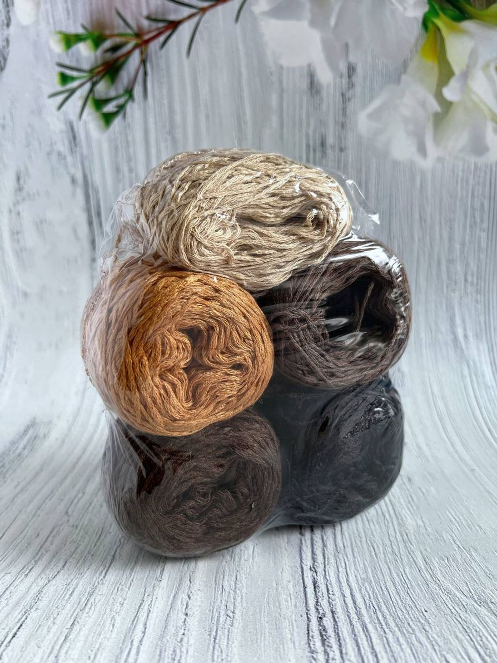 Пряжа для вязания BOURET-rope Бурет шелк шнур микс клубков