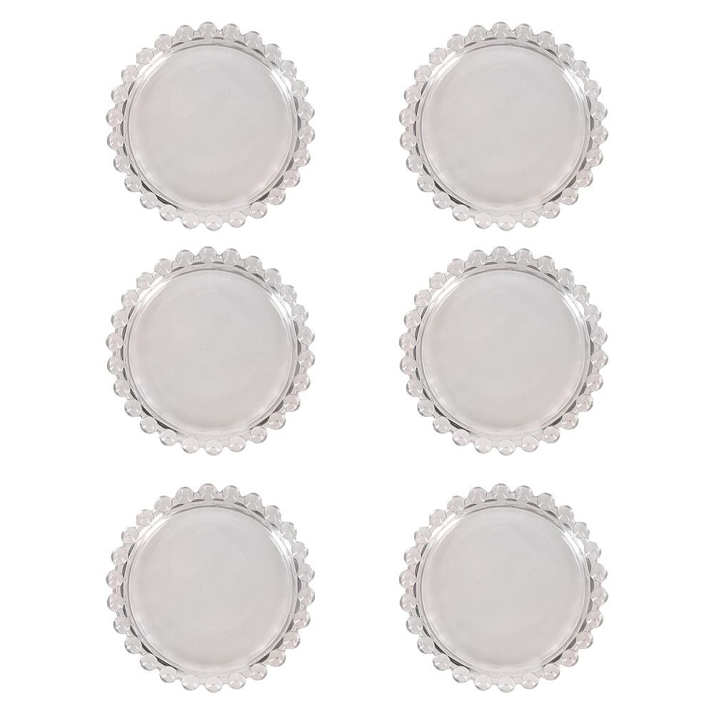 Набор блюдец 6шт "Gocciolina" 9,5*9,5*1,8 см (стекло) (транспортная упаковка)