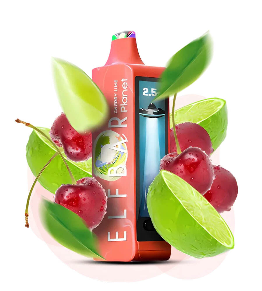 Elf Bar Planet 25000 - Cherry Lime (5% nic)