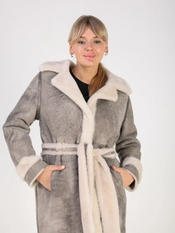 Дубленка зимняя натуральная длинная и теплая