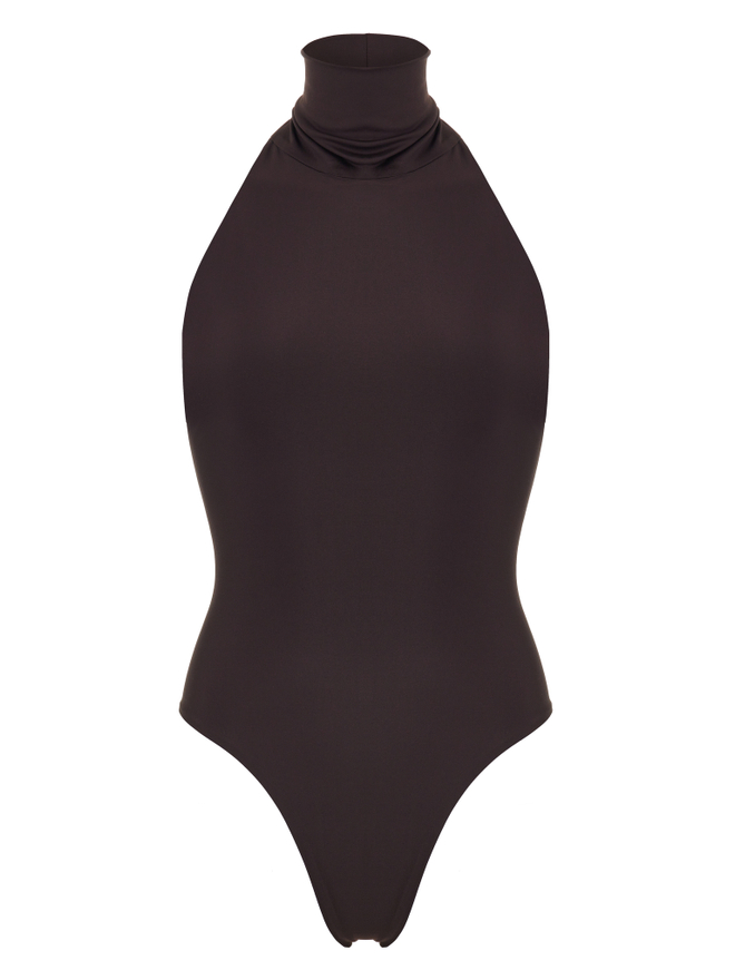 Bodysuit halter — Cofee