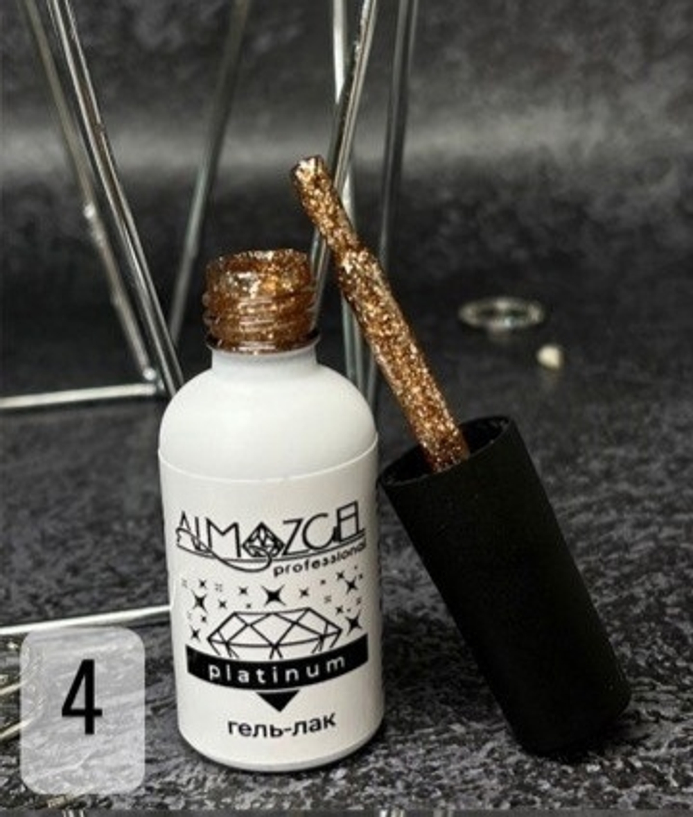 Гель-лак Almazgel "Platinum" №4, 8 мл