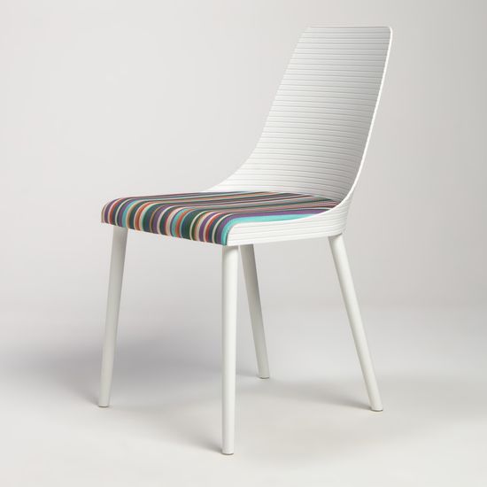 Стул пластиковый обеденный Salma белый