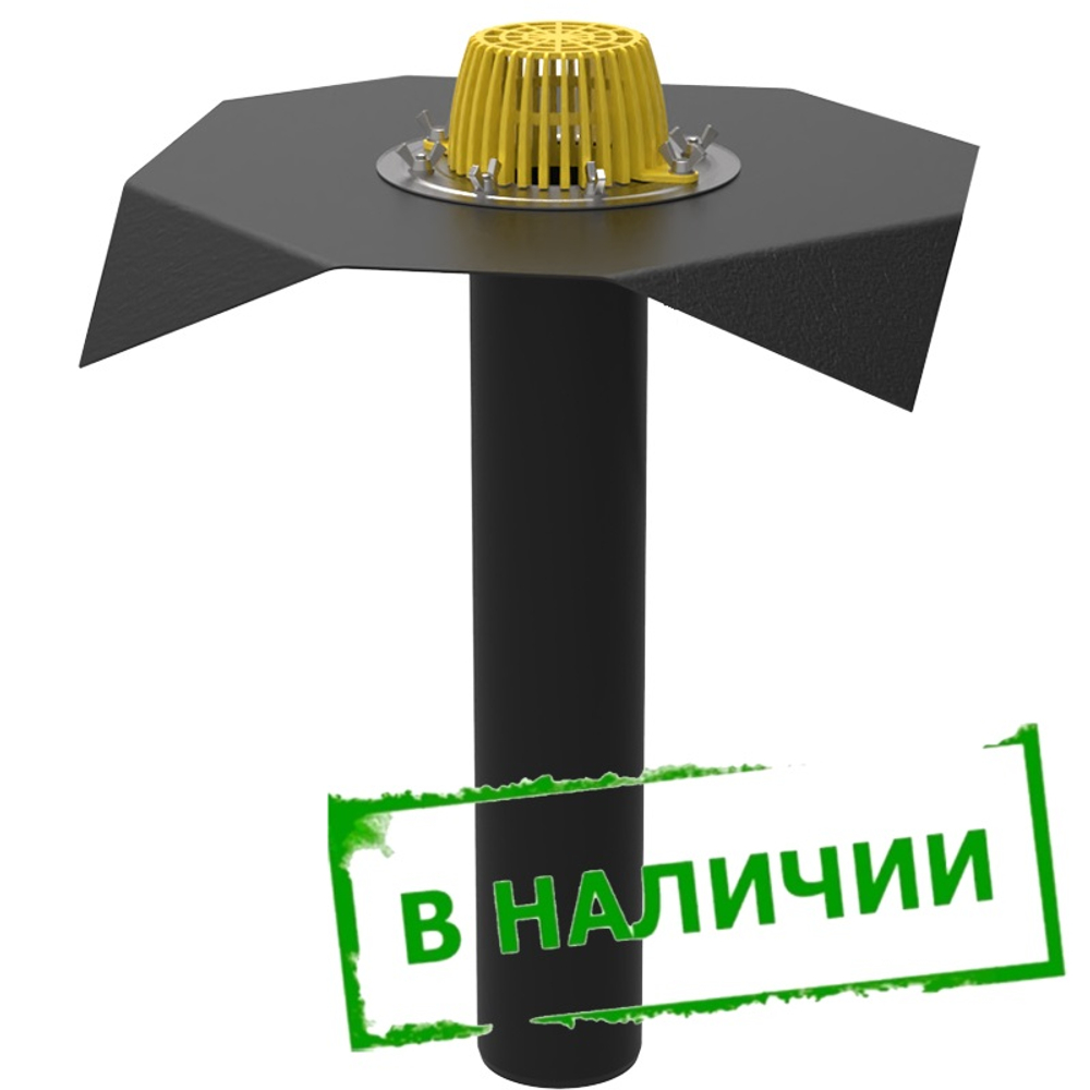 ТП-01.100/6/В Кровельная воронка с полимербитумным полотном Dn110 L600мм