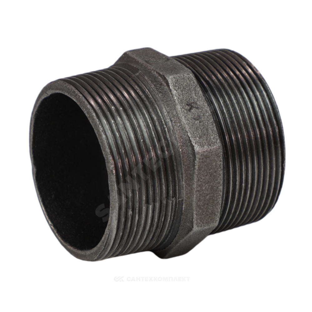 Ниппель прямой чугун Ду 20 (3/4") НР Fittex PLUS