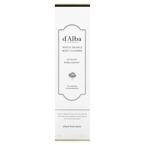 d'Alba, очищающее средство для тела с белым трюфелем, 275 мл (9,29 жидк. унции)