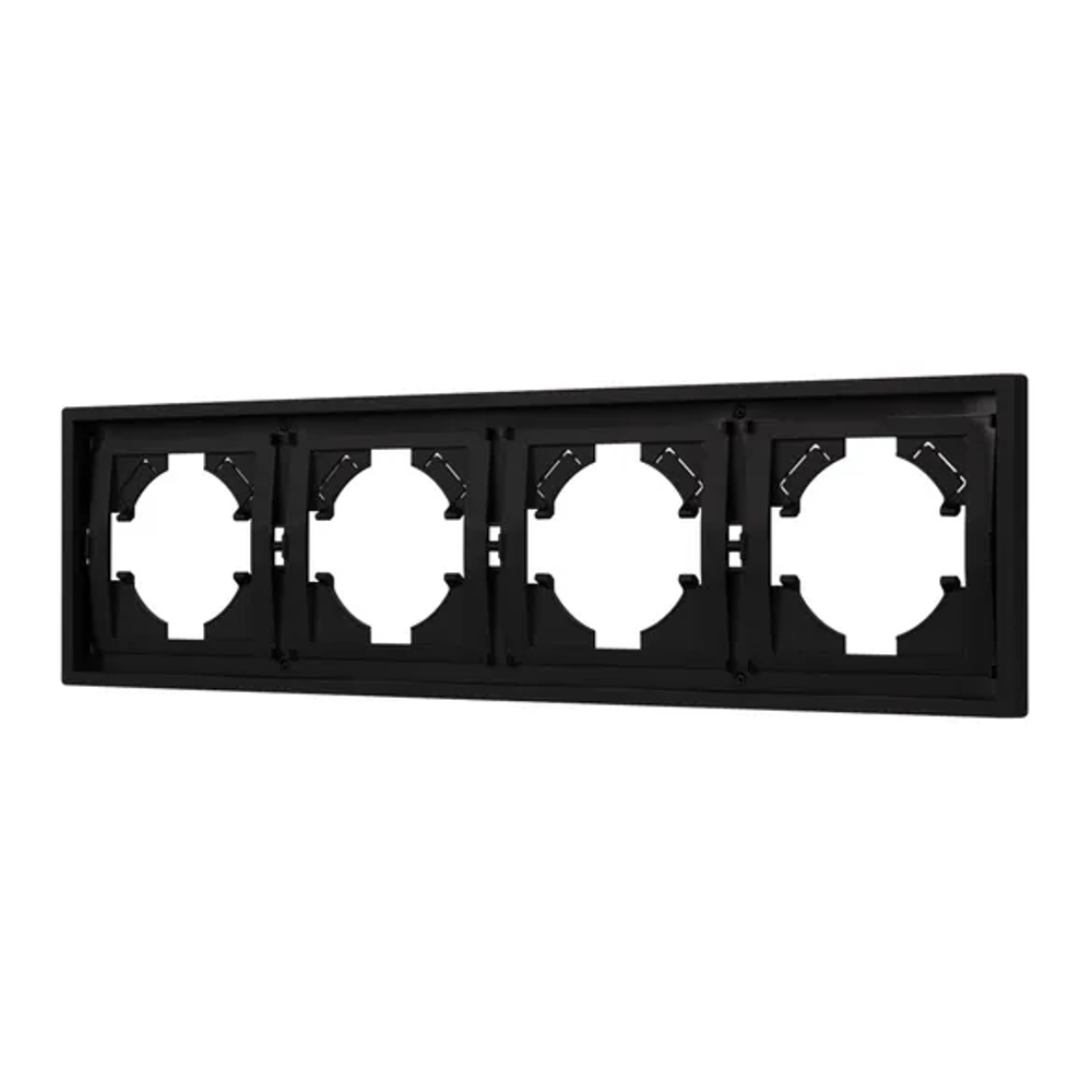 Рамка пластиковая FRM-TENDO-SFPL-4-BK (Arlight, -) 054654