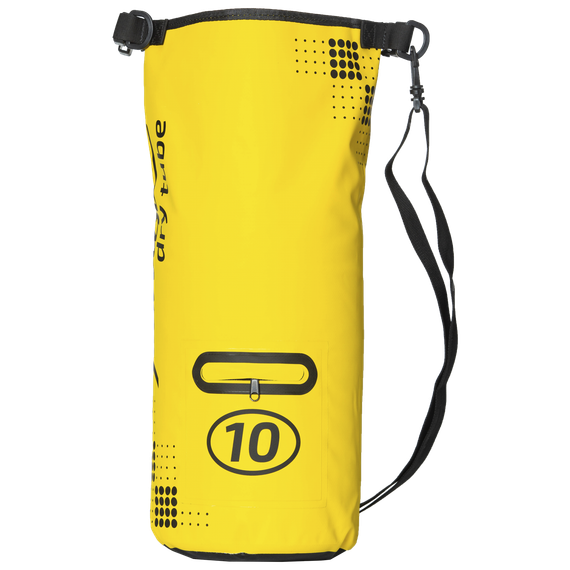 Гермомешок 10 литров желтый с лямкой  и карманом Marlin Dry Tube 10 L