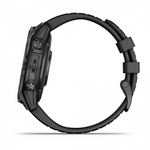 Смарт часы Garmin Epix Pro (Gen 2) Sapphire Edition 47 мм, титановый, угольно-серый DLC, черный ремешок