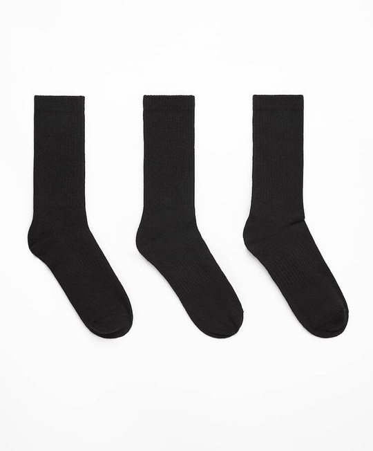 OYSHO Набор из 3 пар классических носков, черный