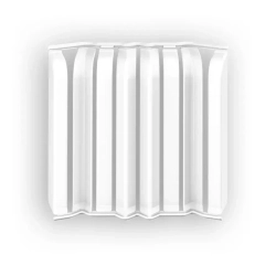 Накладки для плинтуса Идеал Дюра напольный округлый 80мм 001 Белый (2 набора из 8 элементов) во флоупаке