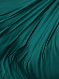 Микрофибра бельевая, эффект хлопка, Турция, зеленый (мерный лоскут)