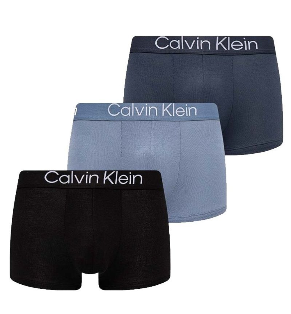 Мужские спортивные боксеры Calvin Klein Trunk Ultra-Soft Modern 3P - разноцветный