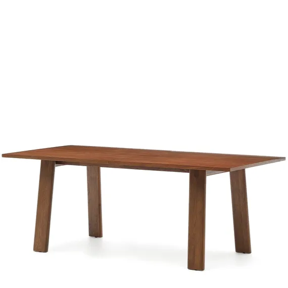 Раздвижной стол Arlen 200-250х95 см, массив дуба и шпон ореха