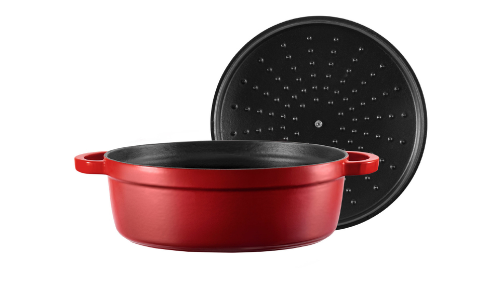 Кастрюля 24см Voeux L'amour красная
