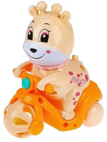 Заводная игр. "Оленёнок на велосипеде" (9см) цвет микс, в пакет (1821098)