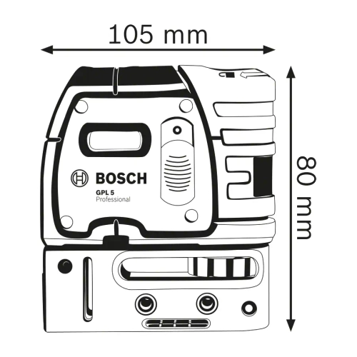 Точечный лазерный нивелир GPL 5 Professional BOSCH 0601066200