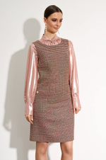 51439 Платье женское (бежево-коричневый)