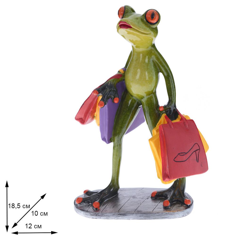 GAEM Фигурка декоративная "Лягушка", L11 W7,5 H19 см