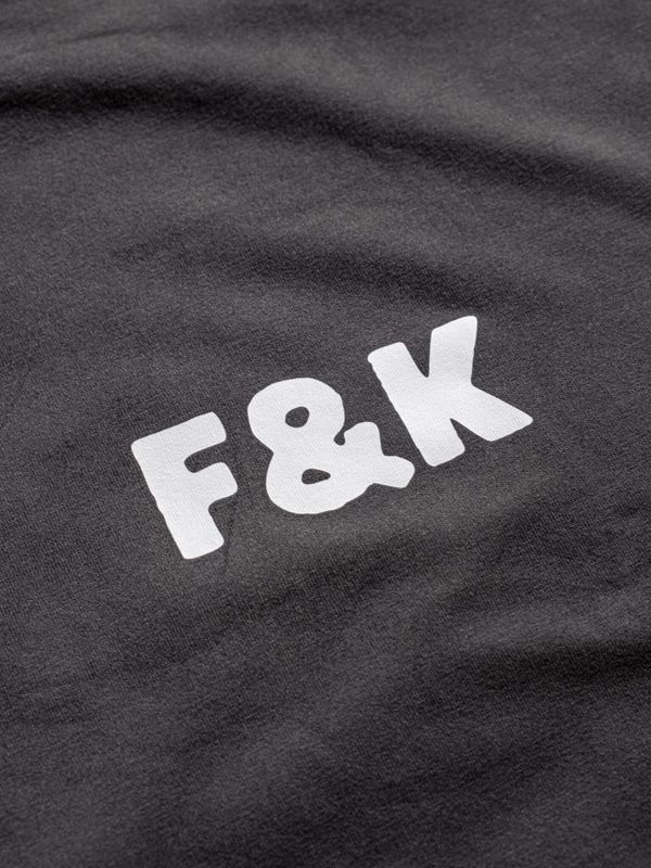 Футболка оверсайз F&K темно-серая - фото 6
