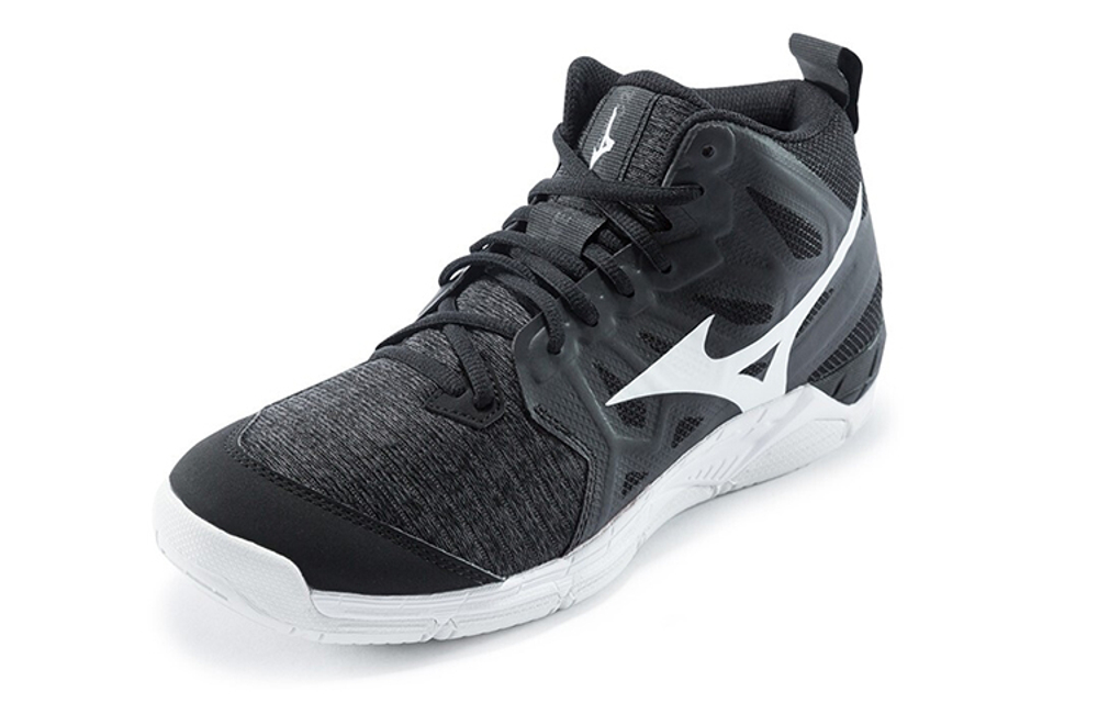 Mizuno Sonic Volleyball Shoes Unisex Mid top Black/White