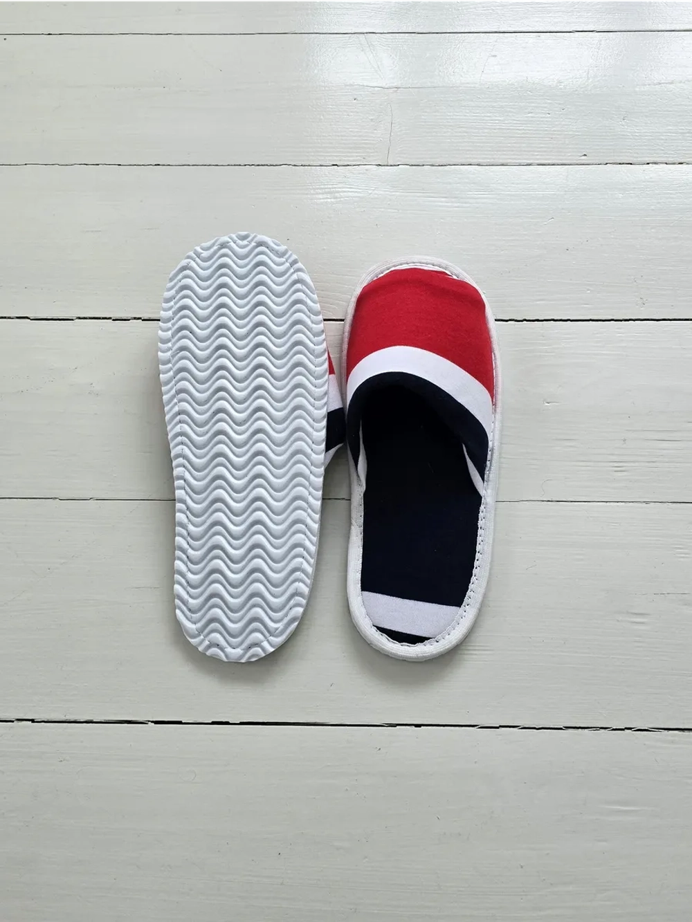 Тапочки в полоску открытые вар.7