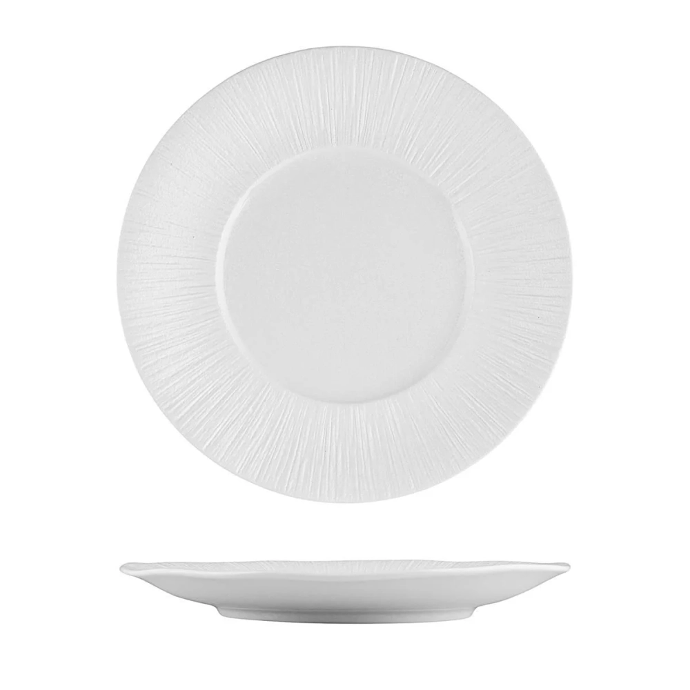 Тарелка мелкая d=21см, h=2.4см, фарфор, серия "White Moon", P.L. - Proff Cuisine