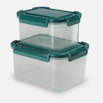 Набор контейнеров герметичных на защелках 2шт 0,8л,6л