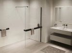 Душевая перегородка Vincea Walk-In VSW-1HR900CLB 90x200 профиль черный/стекло прозрачное