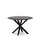 Стол Argo Ø120 см, черная столешница, черные ножки
