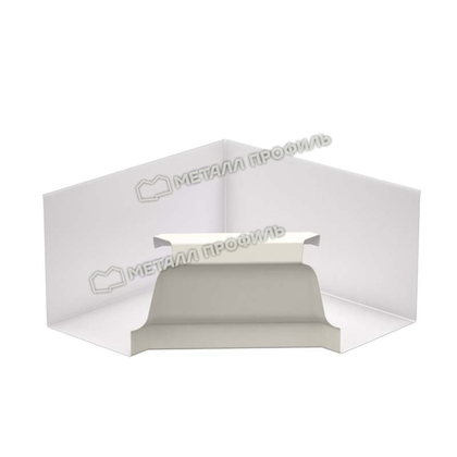 Угол желоба внутренний (ПЛ-02-9010-0,5) белый