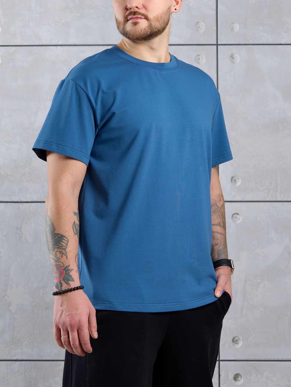 Фуфайка (футболка) мужская Арчи-1 Виотекс ИНДИГО