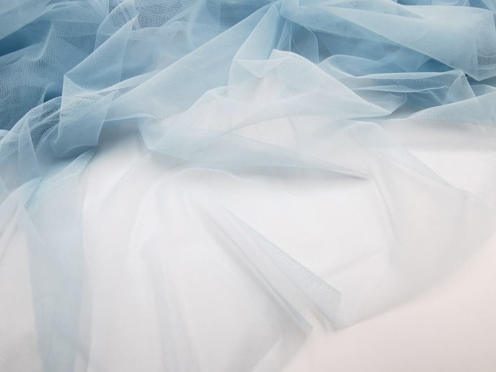 Бюстовая неэластичная сетка, Lauma, небесно-голубой, (BSM-051)