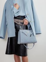 БАЗОВЫЙ ТОНКИЙ РЕМЕНЬ С ТРЕУГОЛЬНОЙ ПРЯЖКОЙ ЗАМША СЕРЫЙ