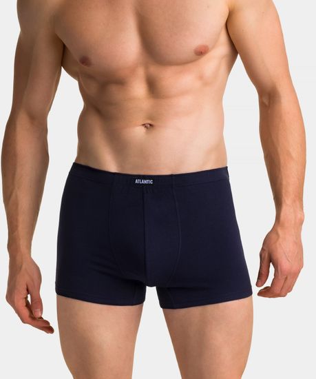 Трусы мужские боксеры (3шт), Atlantic 3MH-048, деним + темно-синие + красные