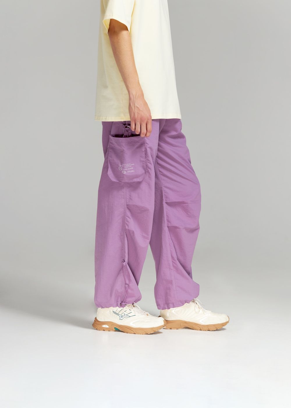 Брюки Called a Garment Multi pocket сиреневые