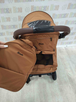 Коляска прогулочная Baballo Future 2024 коричневая (белая рама)