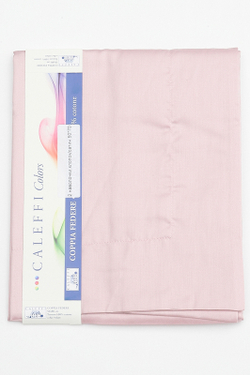 Простыня на резинке 200x200 Сaleffi Raso Tinta Unito с бордюром сатин нежно-розовая Италия